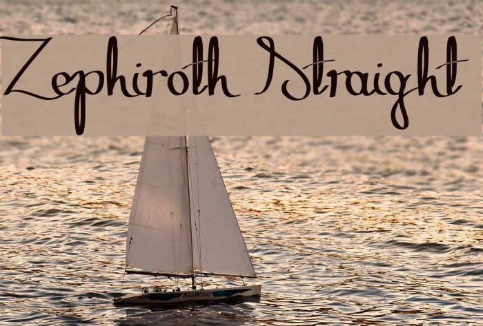 Zephiroth Straight Font examples