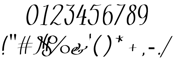 Zephiroth Font OTHER CHARS