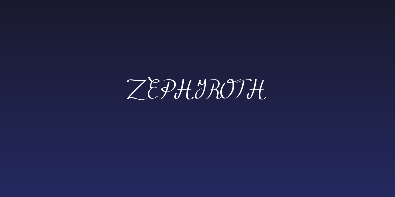 Zephiroth Social Header