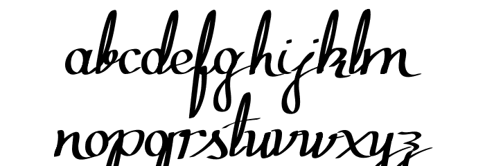 Zephiroth Font LOWERCASE