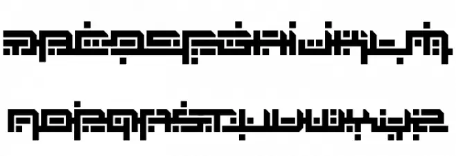 Zephyr Jubilee Regular 字体 大写