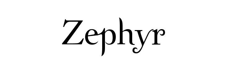 Zephyr  les polices de caractères gratuit tlcharger