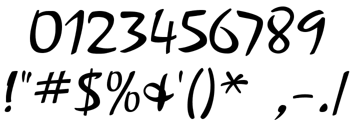 ZephyrScriptFLF Font OTHER CHARS