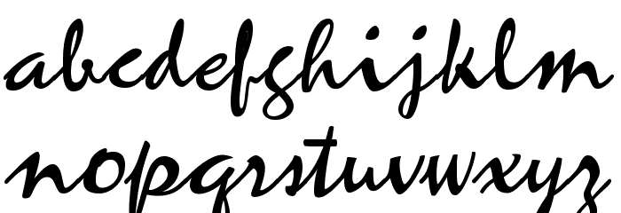 ZephyrScriptFLF Font LOWERCASE