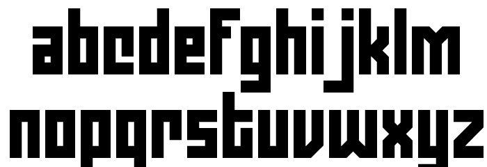 Zephyrean BRK Font LOWERCASE