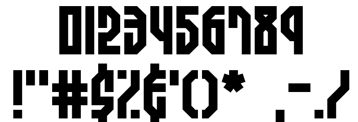 Zephyrean Gust BRK Font OTHER CHARS