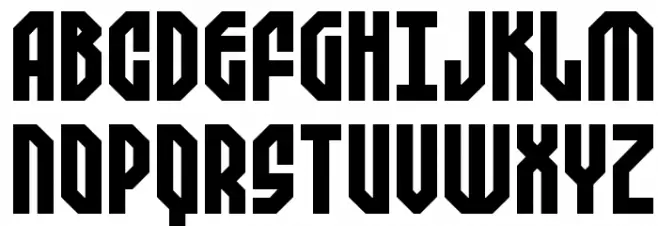 Zephyrean Gust BRK Schriftart Groß