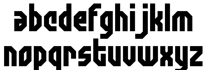 Zephyrean Gust BRK Font LOWERCASE
