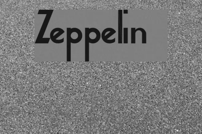 Zeppelin 2 Font examples