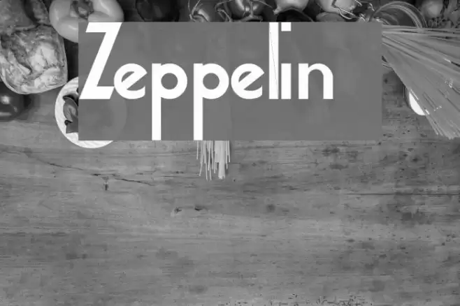 Zeppelin 2 Font examples