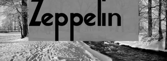 Zeppelin 2 Font examples