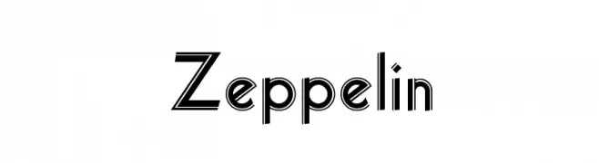 Zeppelin  フリーフォントのダウンロード