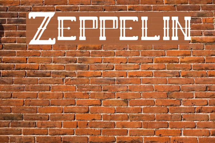 Zeppelin Font examples
