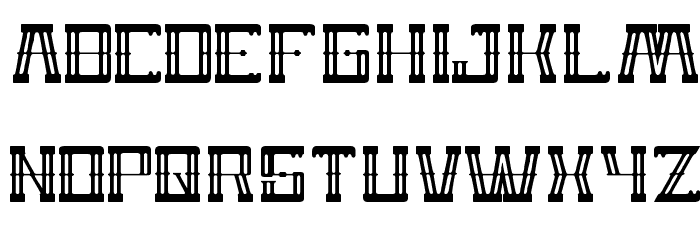 Zeppelin Font LOWERCASE