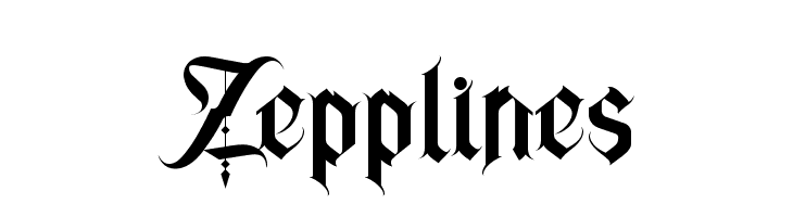 Zepplines  Скачать бесплатные шрифты