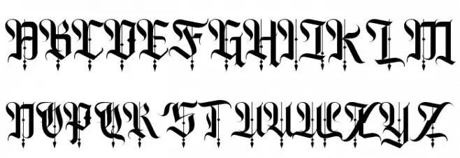 Zepplines Font Litere mari