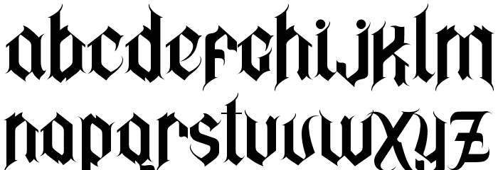 Zepplines Font LOWERCASE
