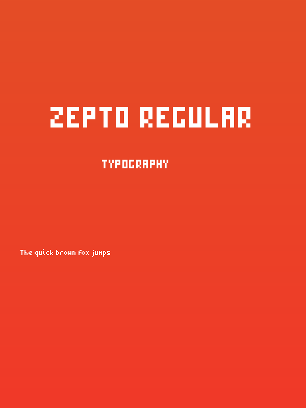 Zepto Regular Poster