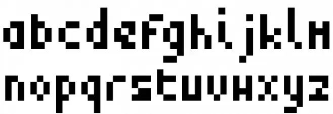 Zepto Regular フォント 小文字