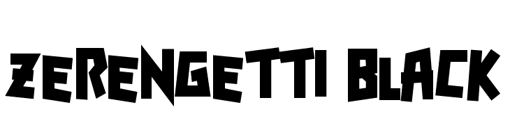 Zerengetti Black  baixar fontes gratis