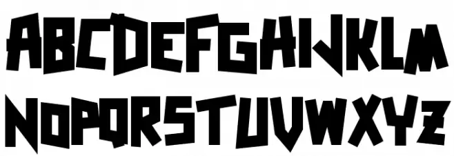 Zerengetti Black Font UPPERCASE