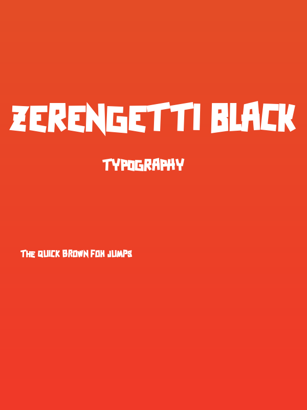 Zerengetti Black Poster
