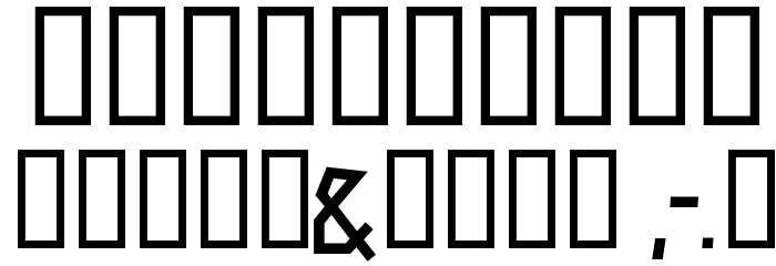 Zerengetti Bold Font OTHER CHARS
