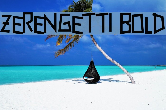 Zerengetti Bold Font examples