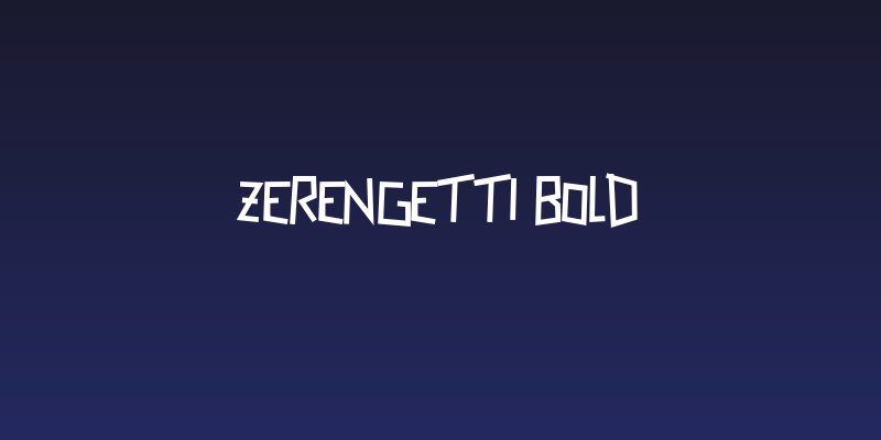 Zerengetti Bold Social Header