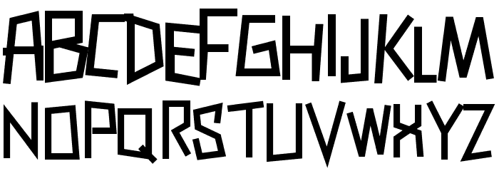Zerengetti Bold Font LOWERCASE