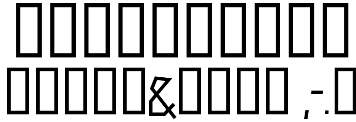 Zerengetti Medium Font OTHER CHARS