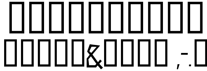 Zerengetti Other Font OTHER CHARS