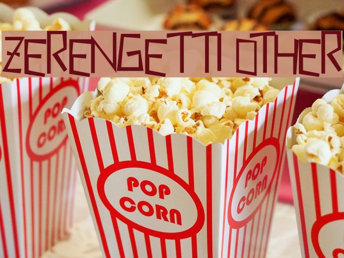 Zerengetti Other Font examples