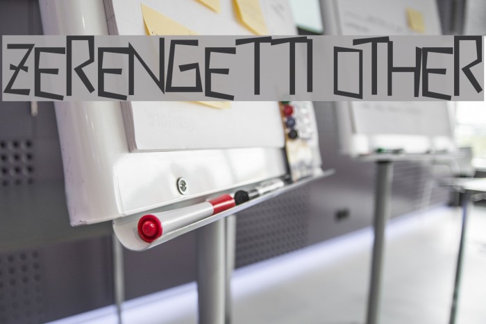Zerengetti Other Font examples