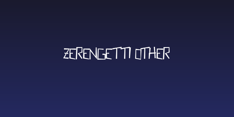 Zerengetti Other Social Header
