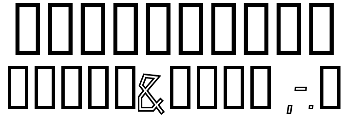 Zerengetti SemiBold Font OTHER CHARS