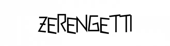 Zerengetti  Fuentes Gratis Descargar