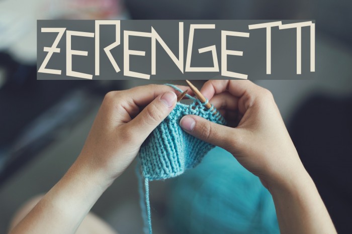 Zerengetti Font examples