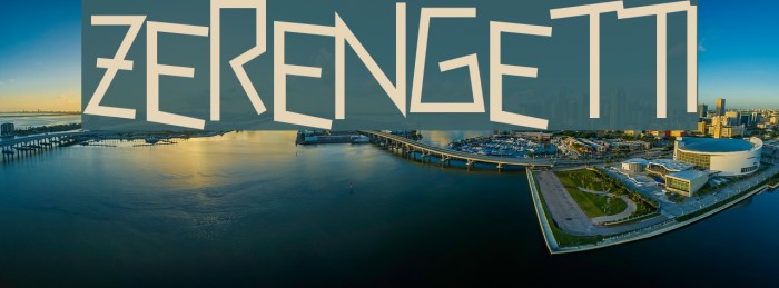 Zerengetti Font examples