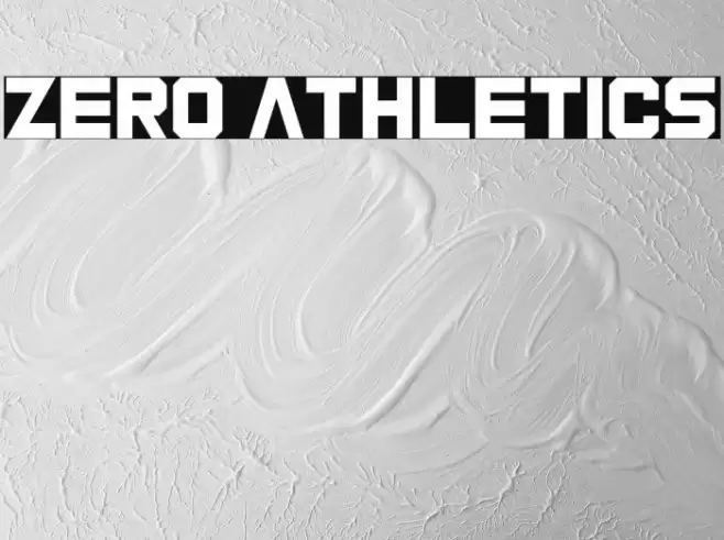 Zero Athletics Font examples