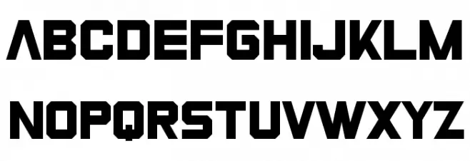 Zero Athletics خط أحرف صغيرة