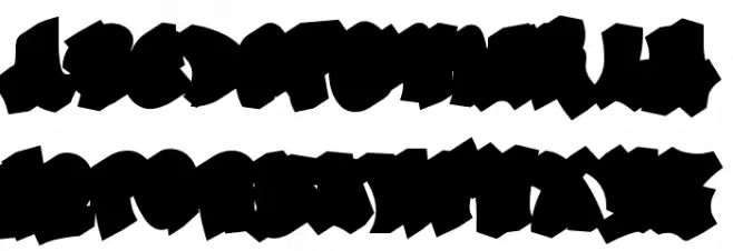 Zero Blast Extrude Extrude Font LOWERCASE