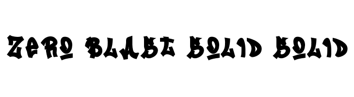 Zero Blast Solid Solid  Free Fonts Download