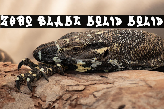 Zero Blast Solid Solid خط examples