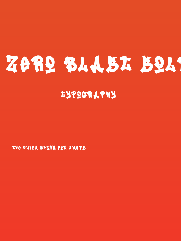 Zero Blast Solid Solid Poster