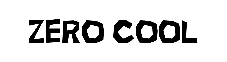 Zero cool шрифт