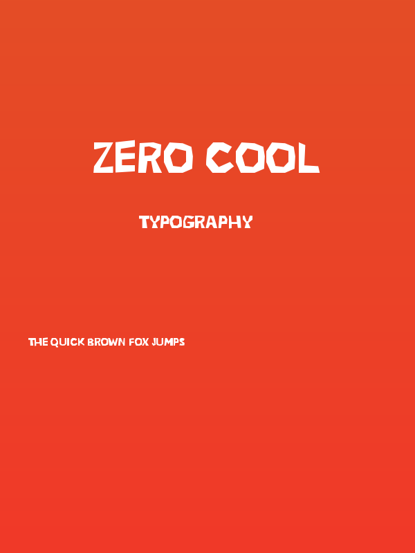 Zero Cool Poster