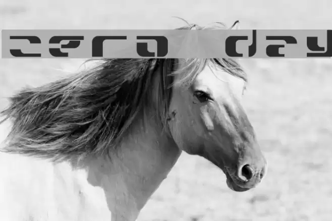 Zero Day Font examples