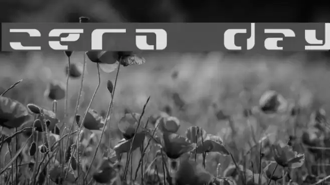 Zero Day Font examples