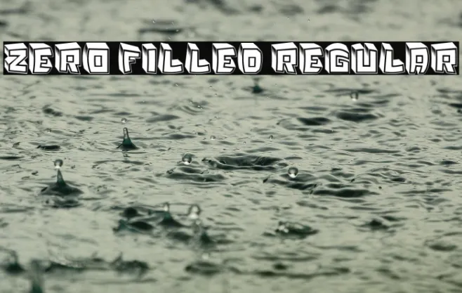 Zero Filled Regular Example 3